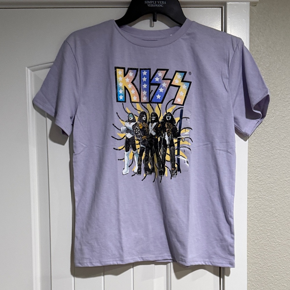 Kiss Kids Lavender Graphic Tee
